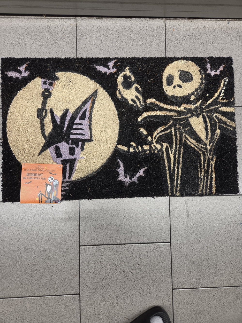 Disney The Nightmare Before Christmas Coir Mat - Black, Tan, Purple - Picture 4 of 6